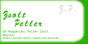 zsolt peller business card